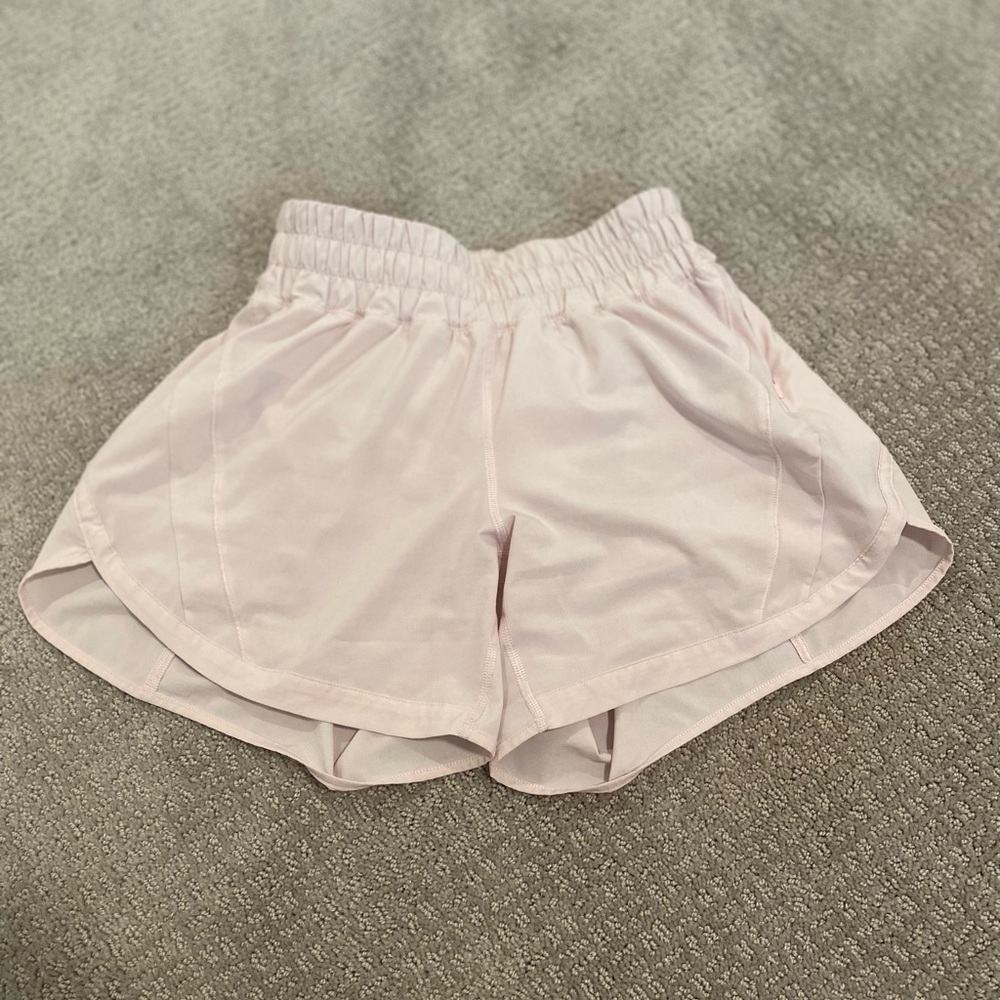 Lululemon Track That Mid Rise Shorts 5” - Strawberry Milkshake in Size 4